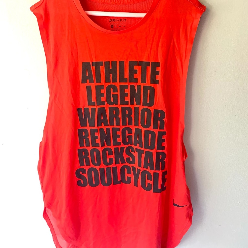 Soulcycle X Training Tank Women’s / Nike Muscle Size XS Red NWT MSRP $64.00